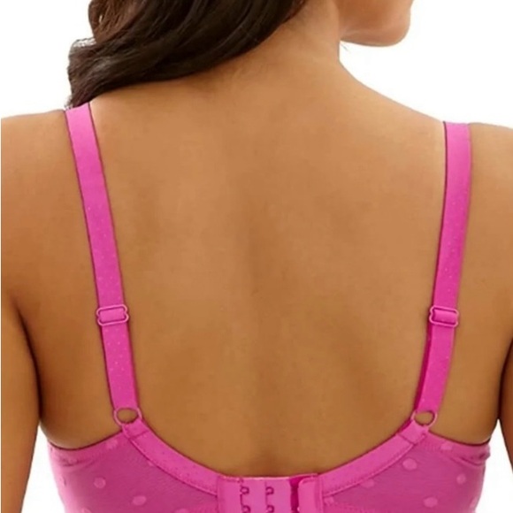 Cleo Panache 9511 Koko Spirit Underwire T-shirt Plunge Bra 32D Hot Pink Padded - Picture 7 of 7